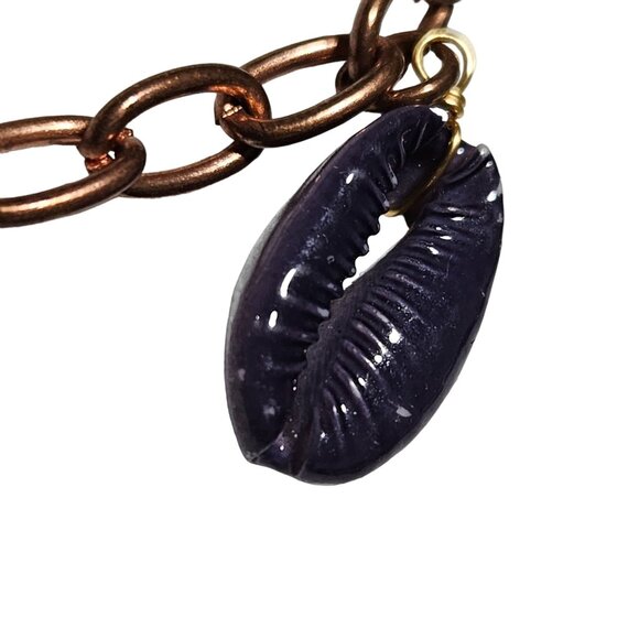 Seashell Teddy Bear Rose Charm Bracelet Copper Chain Beach Fashion Jewelry Women - Picture 6 of 8